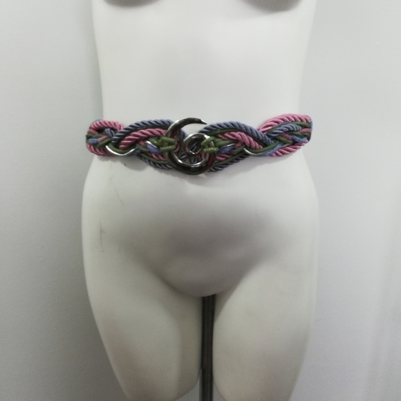 Vintage Braided Stretch Belt Size M 27" - Picture 6 of 8